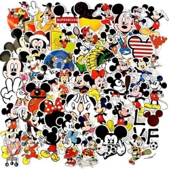 Lot of 100 Random Vinyl Disney Stickers - Picture 3 of 4